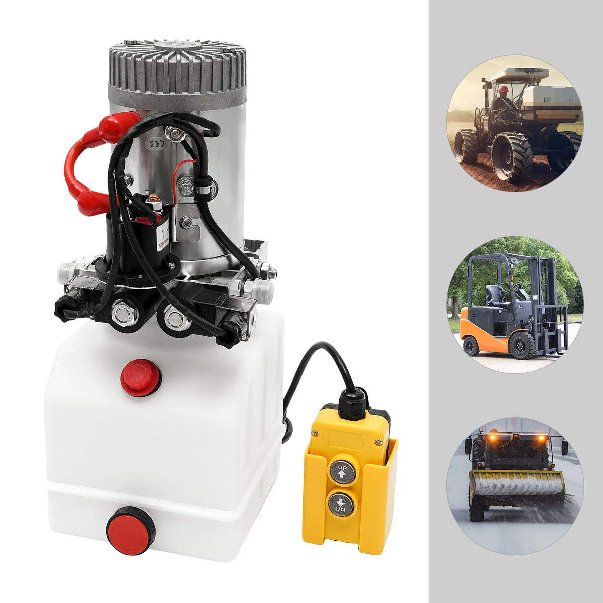 4L Double Acting Hydraulic Pump for Dump Trailer 12V DC Unit