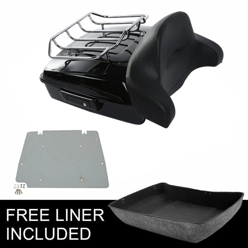 Chopped Trunk Backrest Top Rack Plate for Harley Touring Road Glide (2014–2026)