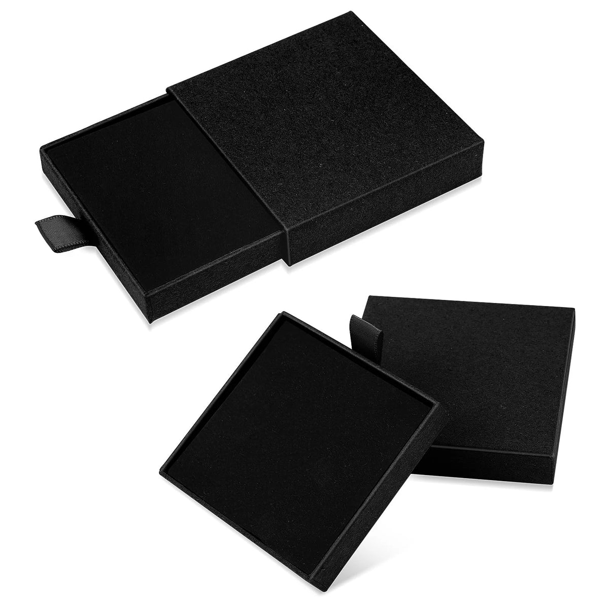 2X Bracelet Boxes for Jewelry Gift (Pack of 2) - Black