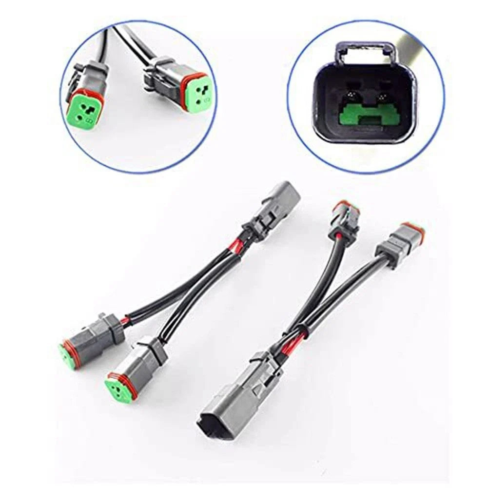 LED Work Light Y Connector DT Splitter for Efficient Power Distribution