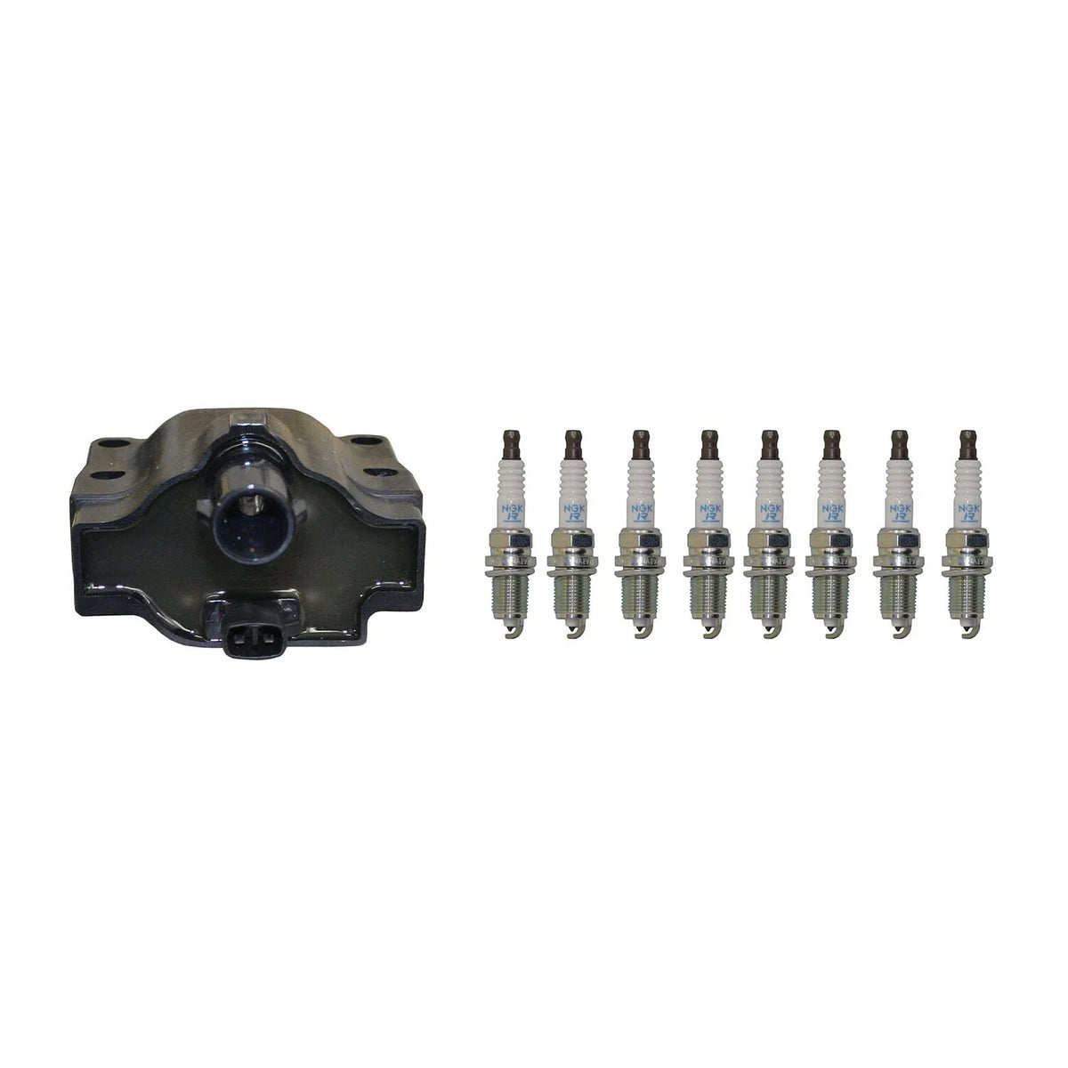 Hitachi Ignition Coil & 8 NGK Platinum Spark Plugs Kit for LS400 SC400 (1990–2000)