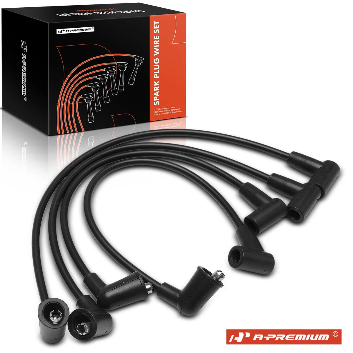 4X Spark Plug Wire Set for Mazda RX-8 (2004–2011) 1756242, 11516, S429013