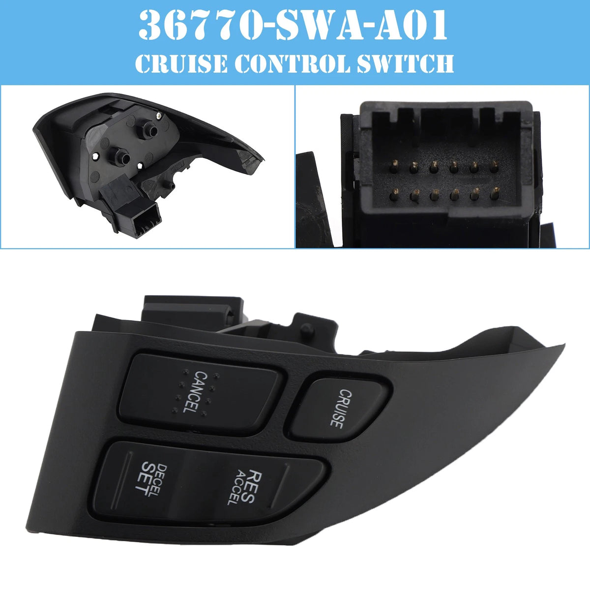 Cruise Control Switch for Honda CR-V (2007–2011) 36770-SWA-A01, 36770SWAA01