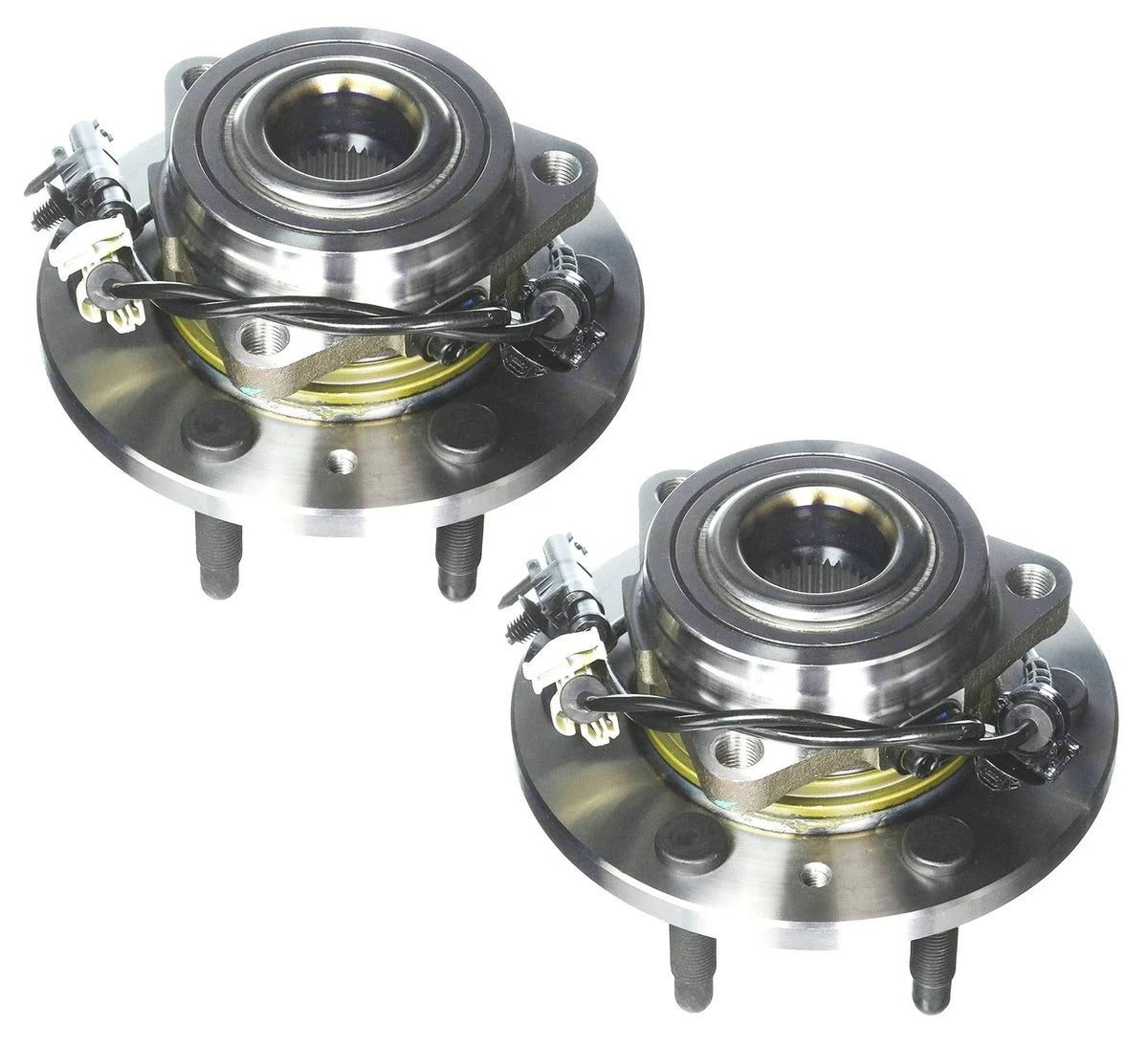 Set of 2 Front AWD Wheel Bearings & Hub Assemblies for Cadillac GMC