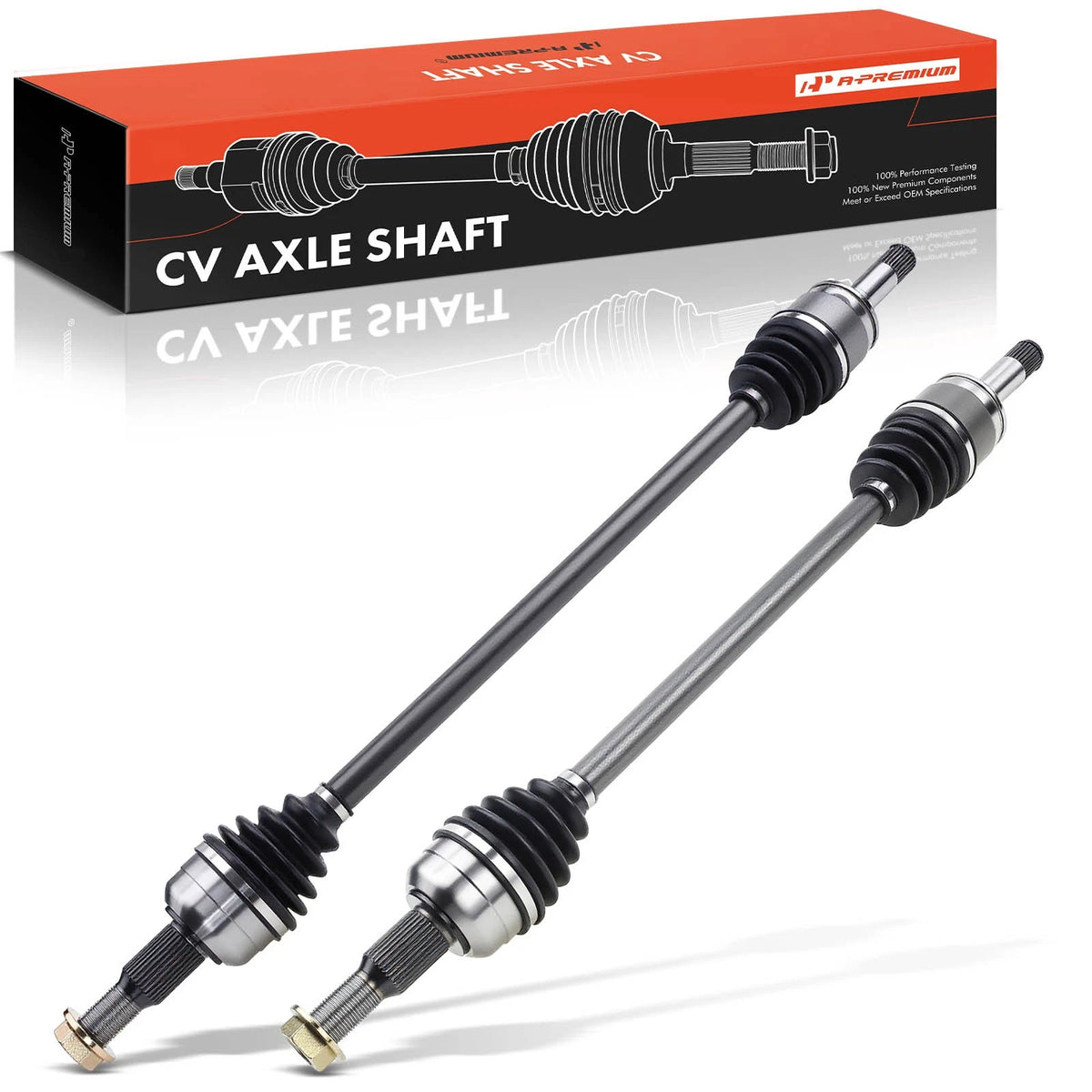 A-Premium Pair Rear CV Axle Assembly for Chevy Traverse (2009–2011) - 25822836, 15116777, 15116778, 25822835