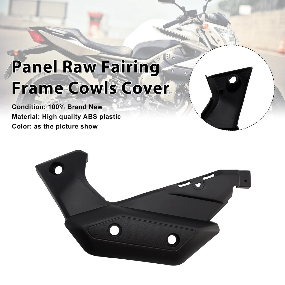 Right Panel Fairing Cover for Yamaha XJ6 (2009–2012) M549-A607-BLK
