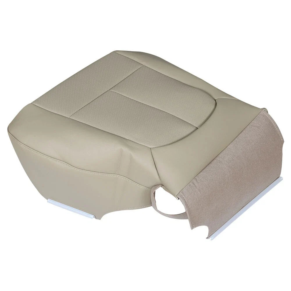 Perforated Leather Seat Cover for Ford F150 Lariat (2011–2014) Driver Tan