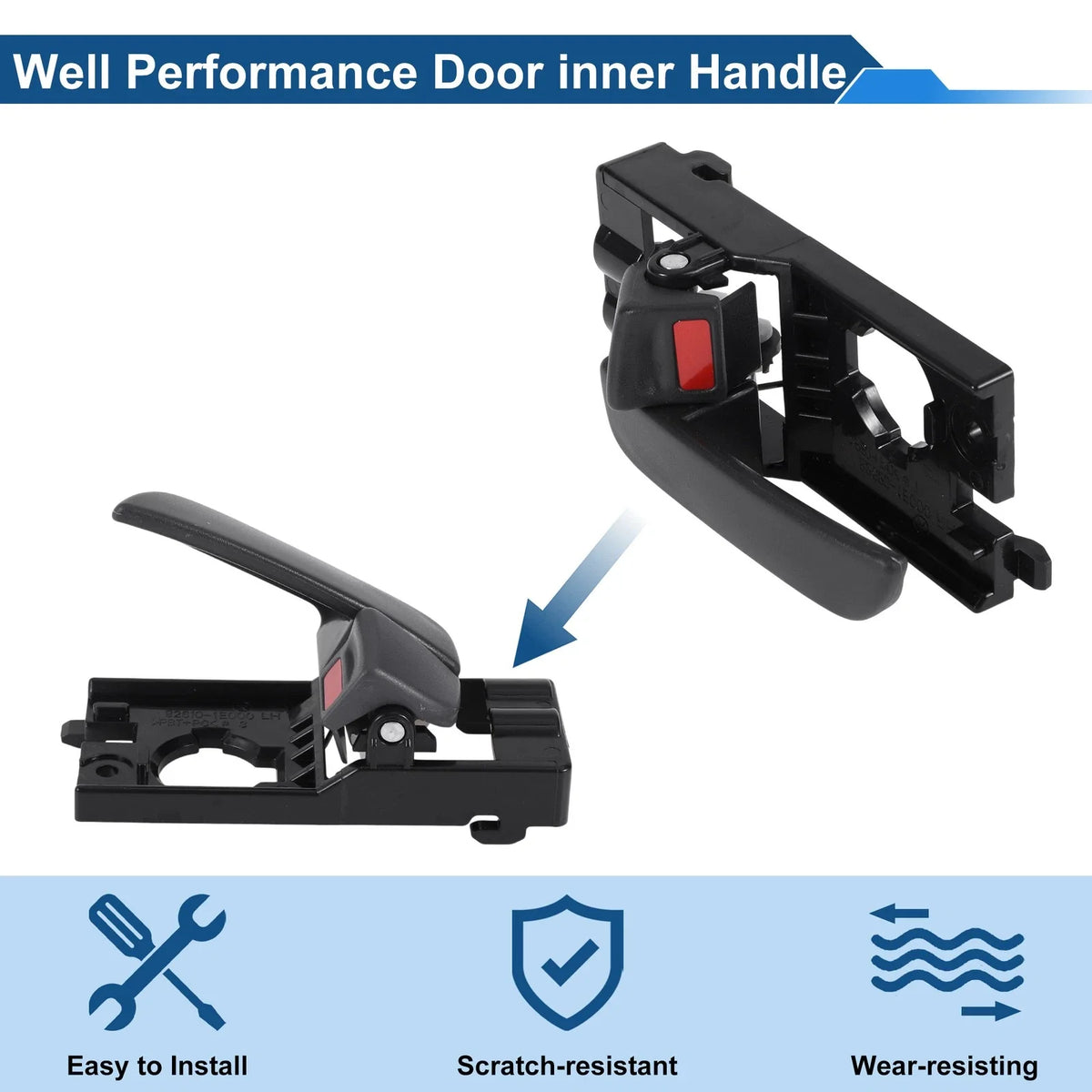 Interior Door Handle for Hyundai Accent (2006–2011) No. 826101E000