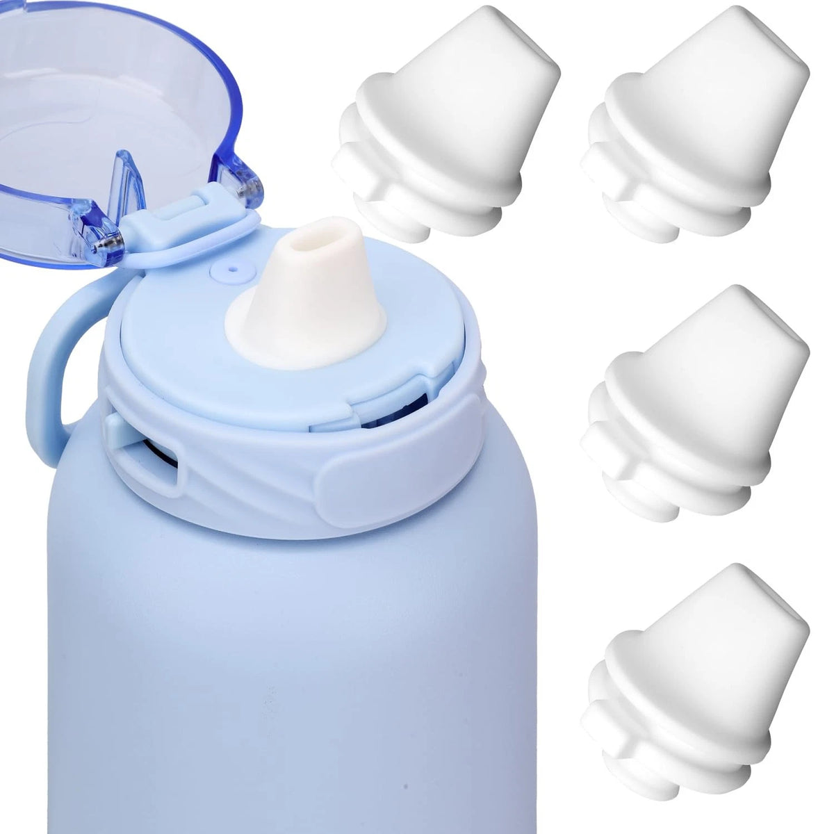4X Bite Valve Replacement for Ello Cooper 32oz Medium, White