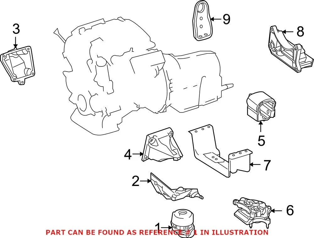 Engine Mount for Mercedes (204240201764)