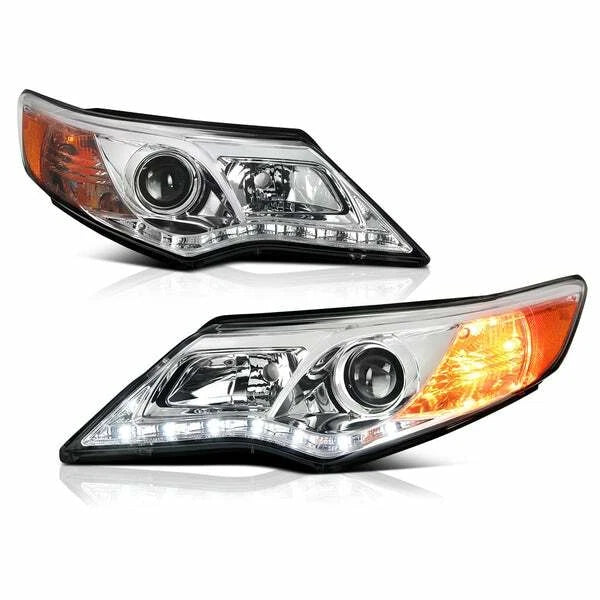 Chrome Projector Headlights with LED DRL for Toyota Camry (2012–2014) NTR2559