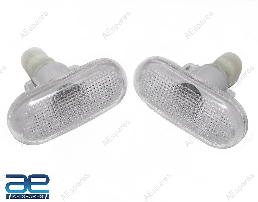 2X Clear Turn Signal Side Indicator Lamp for Renault Duster Logan (8200257684)