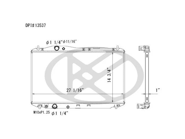 Radiator for Acura ILX (2016–2020) 16919PCFX