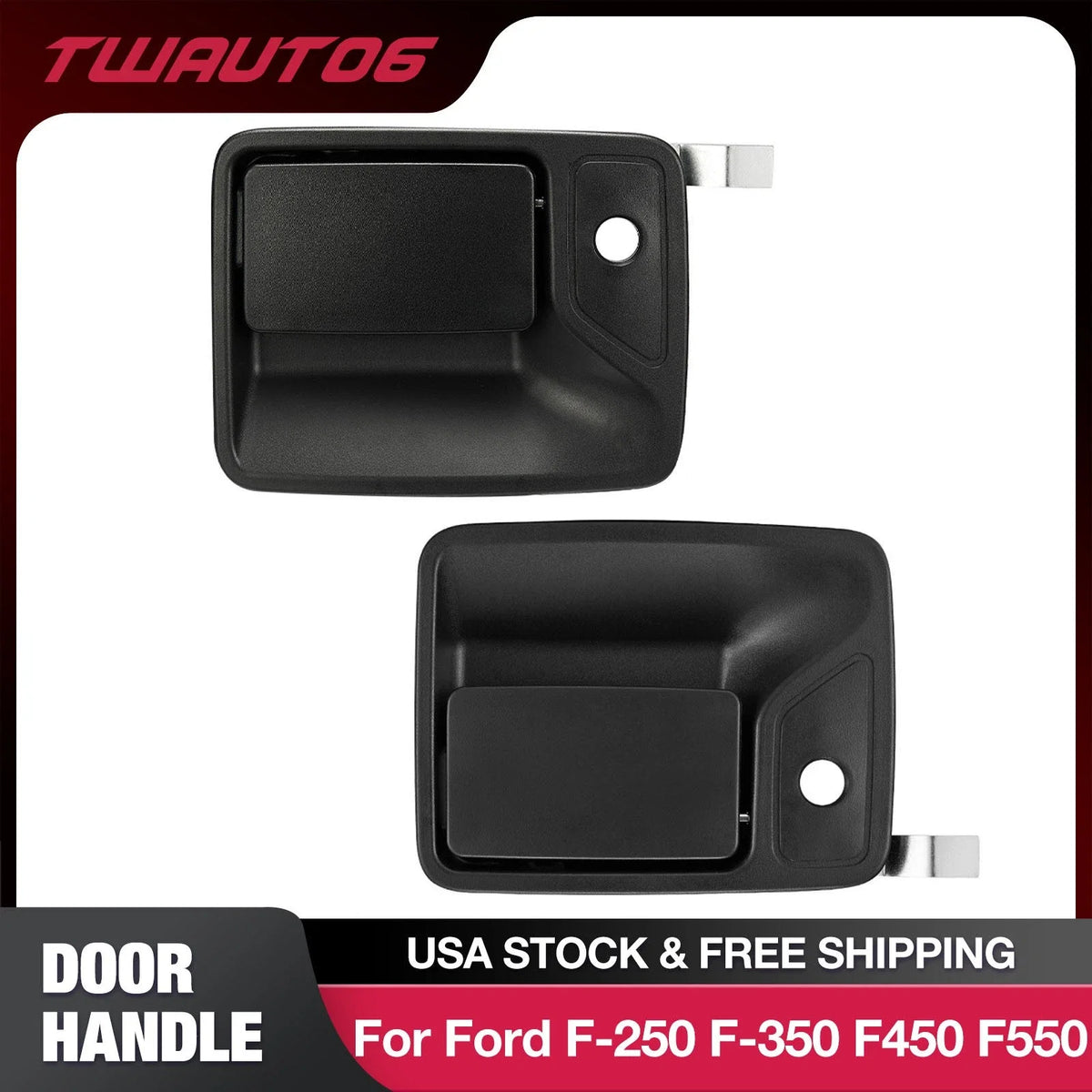 Door Handle Set for Ford F-250 Super Duty (1999–2016) Front Left & Right