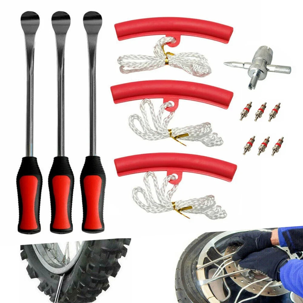 Spoon Tire Lever Iron Kit for Bike Motorcycle with Rim Protector