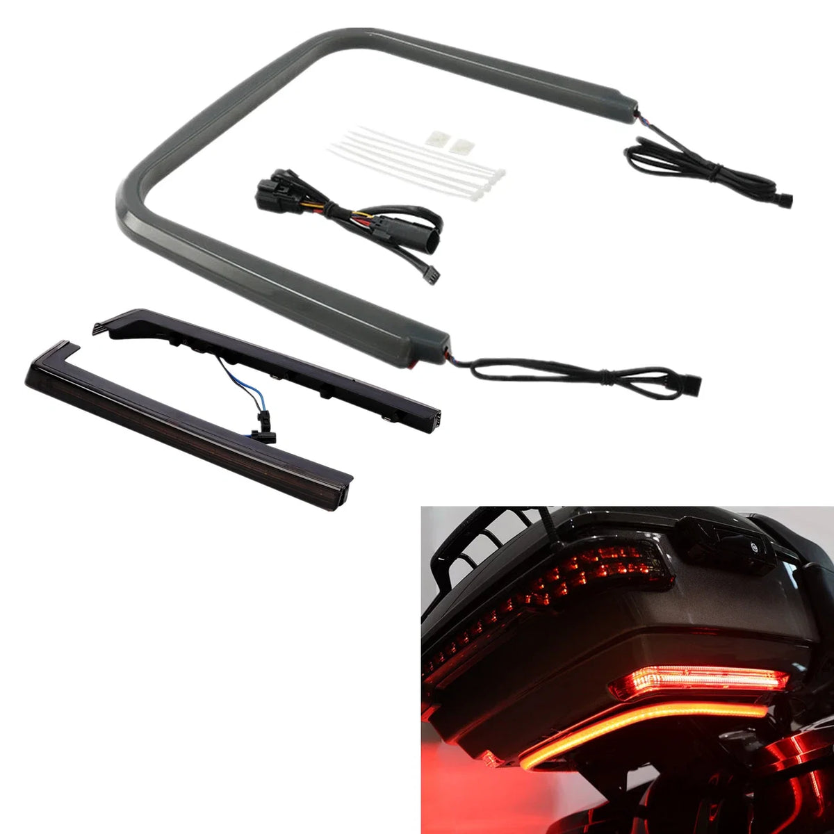 LED Brake Light Side Lights for Harley Touring Glide (2014–2025)