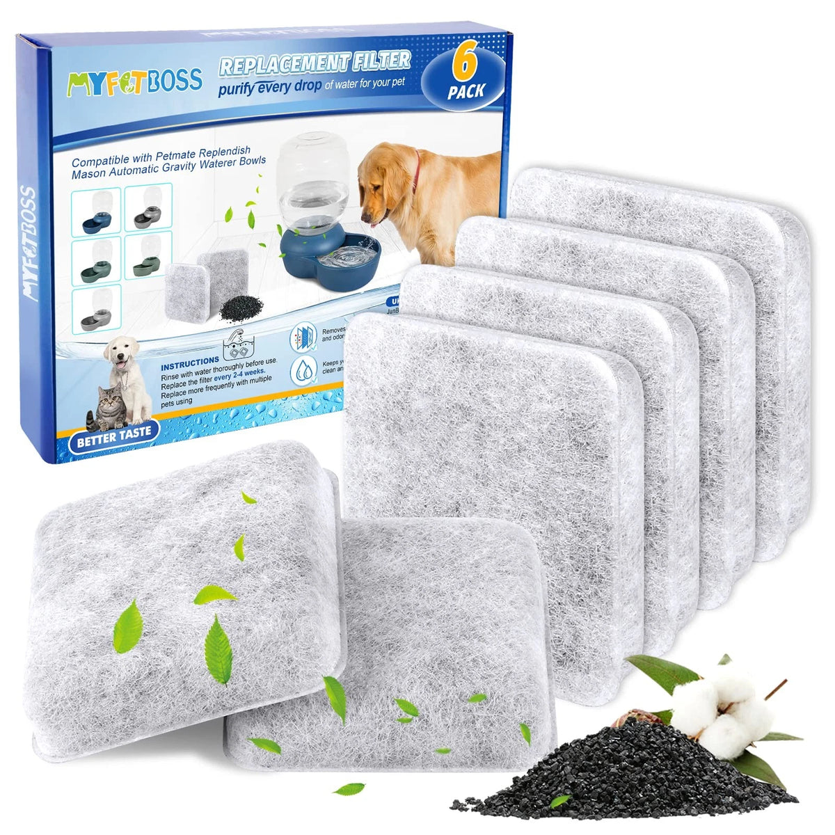 Dog Water Filter Replacement for MyfatBOSS (2023)