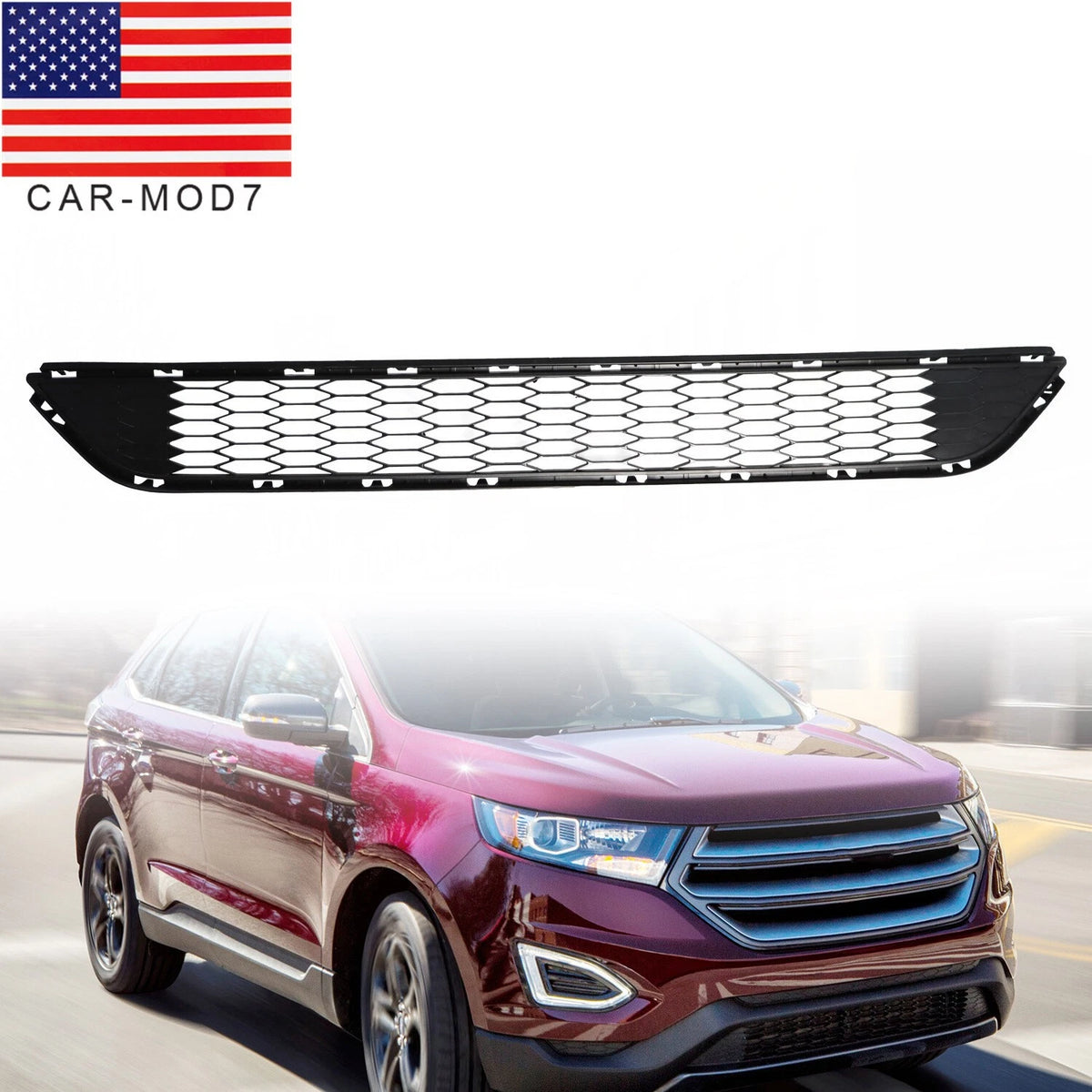 Front Bumper Lower Grille for Ford Edge (2015–2018) FT4Z-17K945-AA, BTPS7453MBK