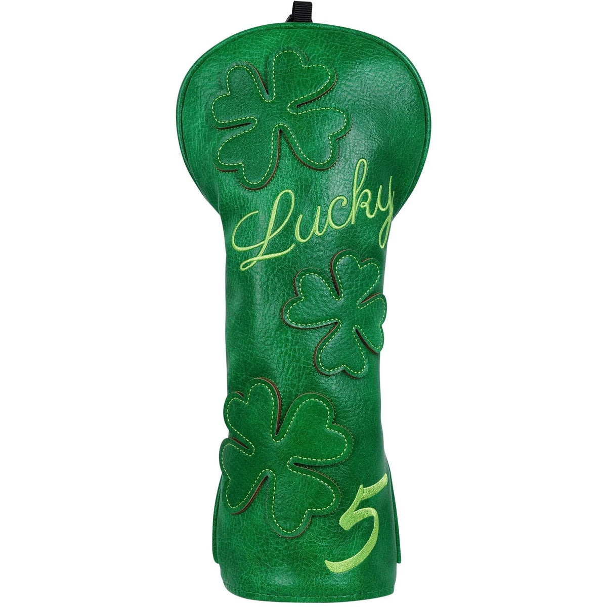 Set of 4 Golf Headcovers for Golf Clubs - Four Leaf Clover Design