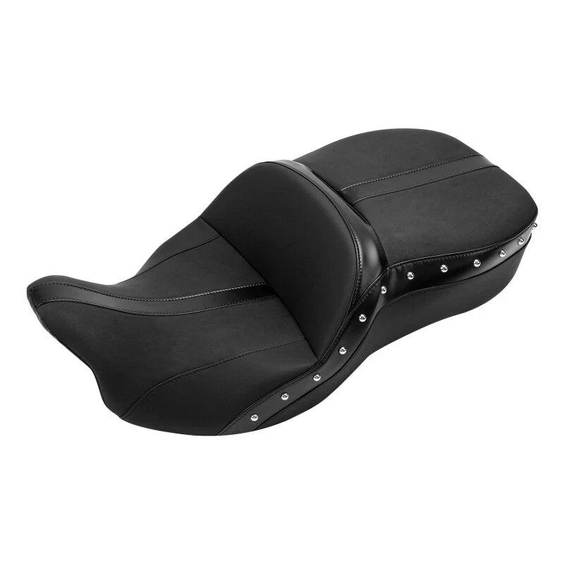Black Driver Passenger Seat for Harley Road King Electra Glide (2009–2023)