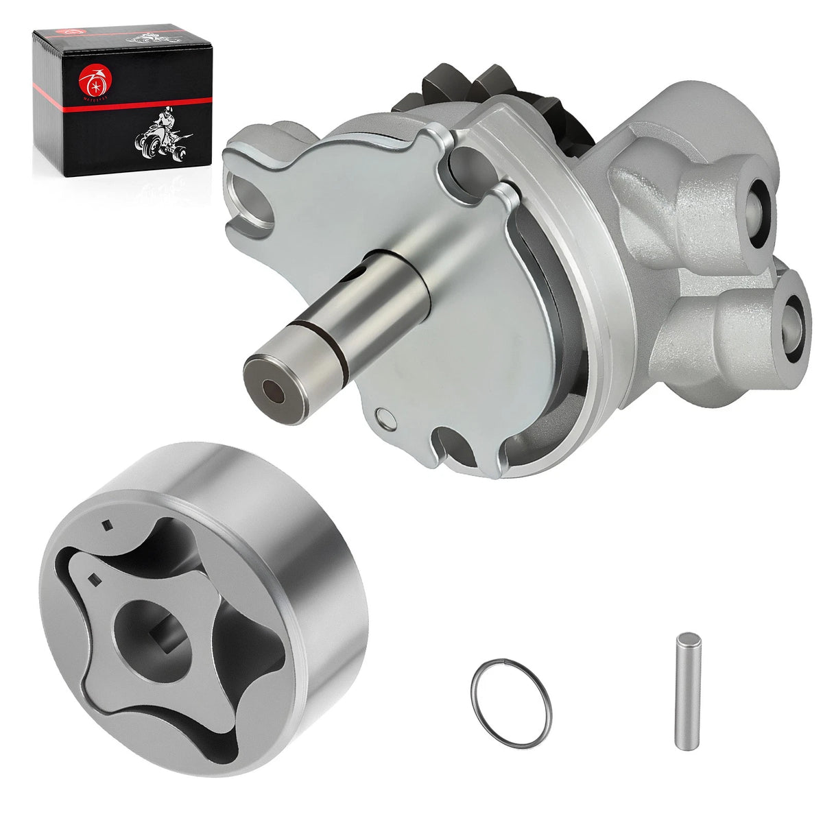 Oil Pump w/ Rotor Assembly for Yamaha YFZ 450 (2007–2009, 2012–2013) 5D3-13300-00-00, 5TA-13320-00-00
