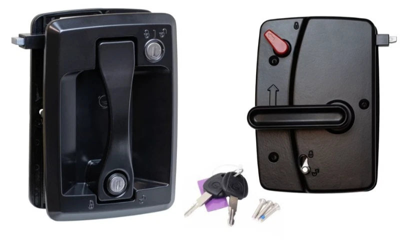 Paddle Style Entry Grip Door Handle Lock for RV Motor Home (4.6" x 6.9")