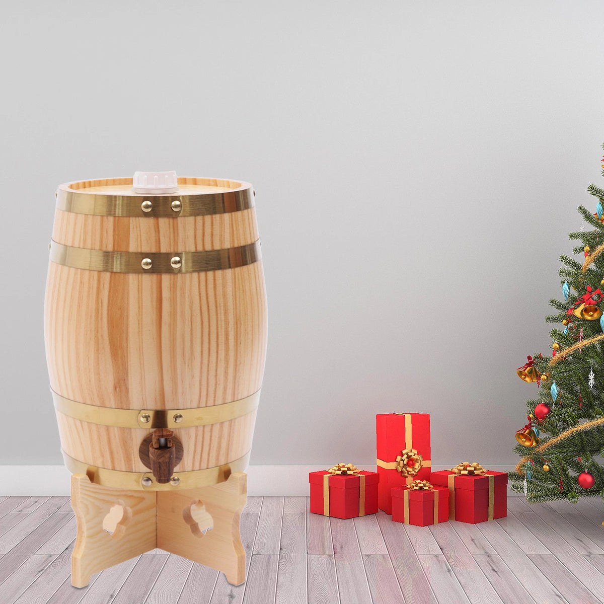 5L Aging Wooden Whiskey Barrel for Home Use