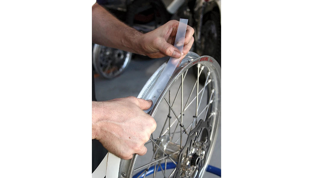 Set of 2 Self Adhesive Armor Rim Strip Tape for Motorcycle (10"-21") 11-0061