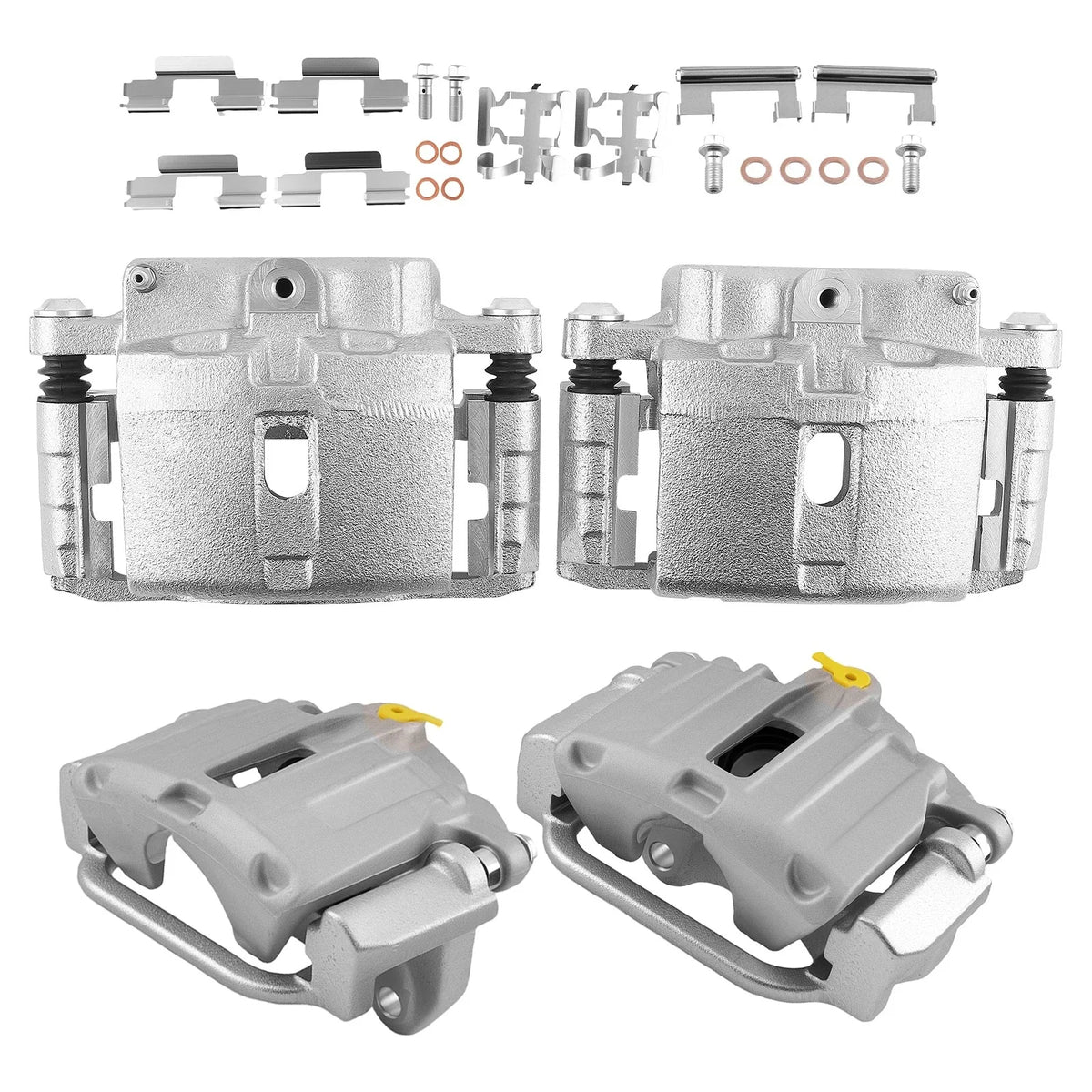4x Brake Calipers w/Bracket for Chevrolet Silverado GMC Sierra 1500 (2003–2006)