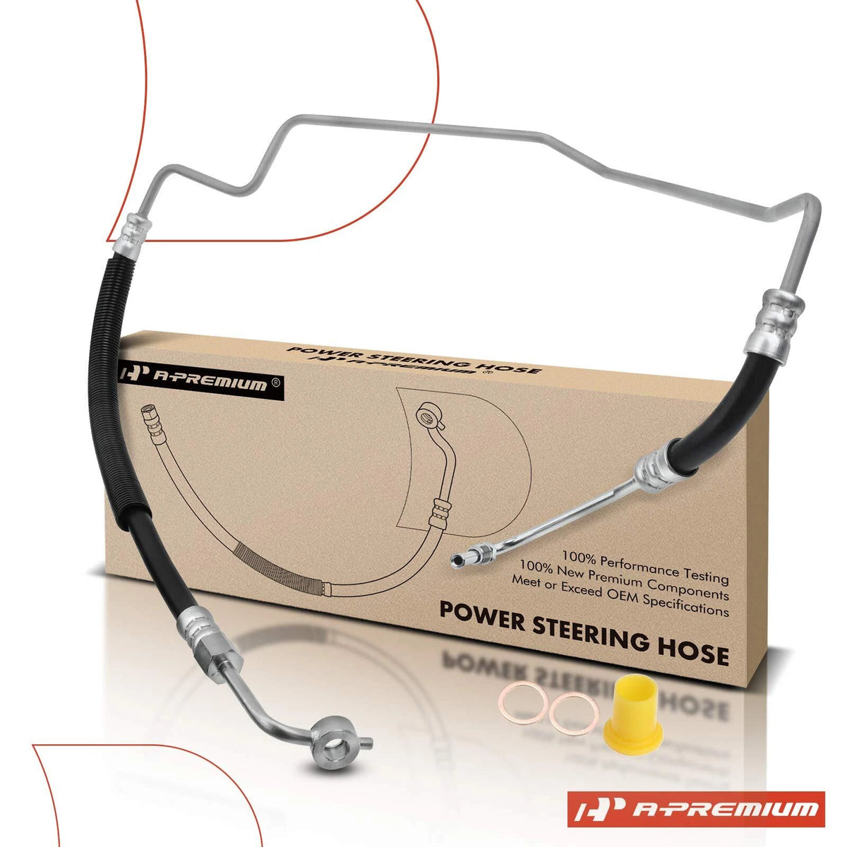Power Steering Pressure Line Hose Assembly for Nissan Frontier Xterra (2005–2015) 497109Z400
