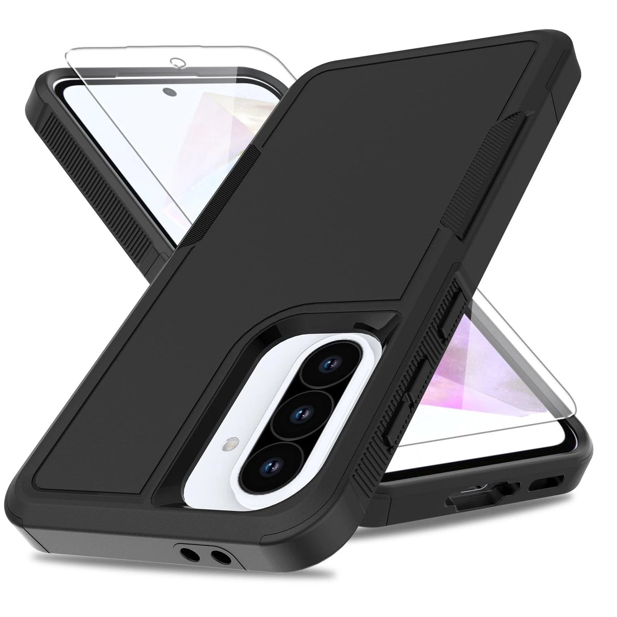 Military Grade Drop Phone Case for Galaxy A36 5G (2023) - Black