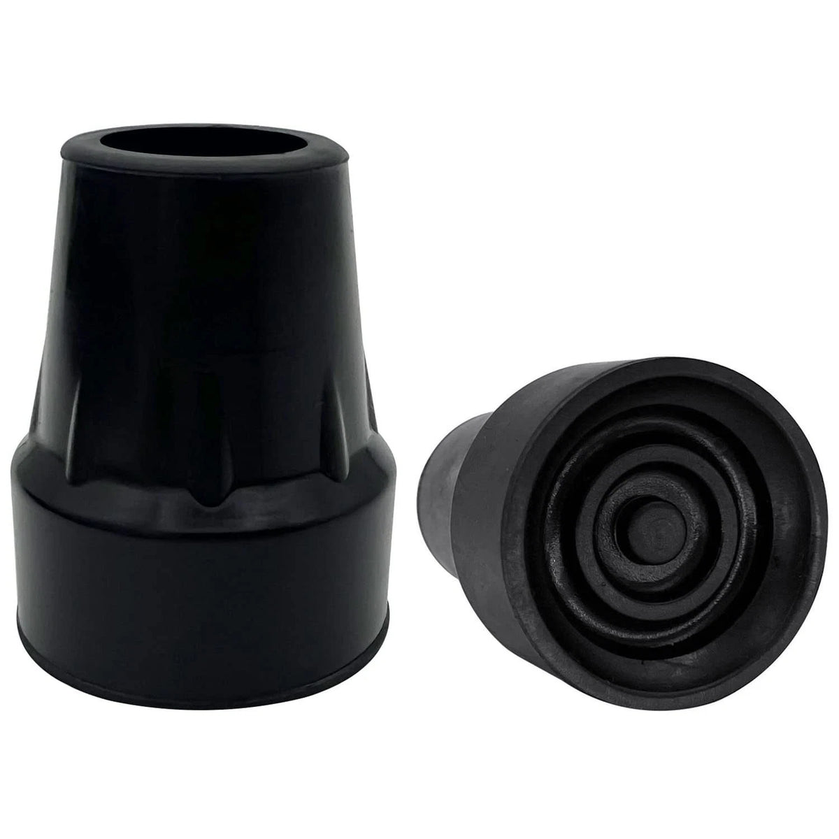 2X Replacement Cane Tips for (7/8 Inch, Black)