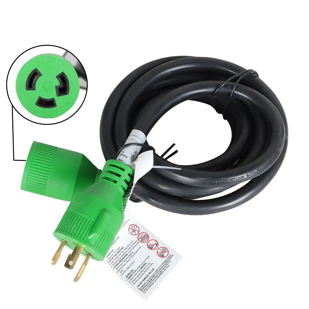 10ft Generator Extension Cord 30 Amp L5-30P to L5-30R