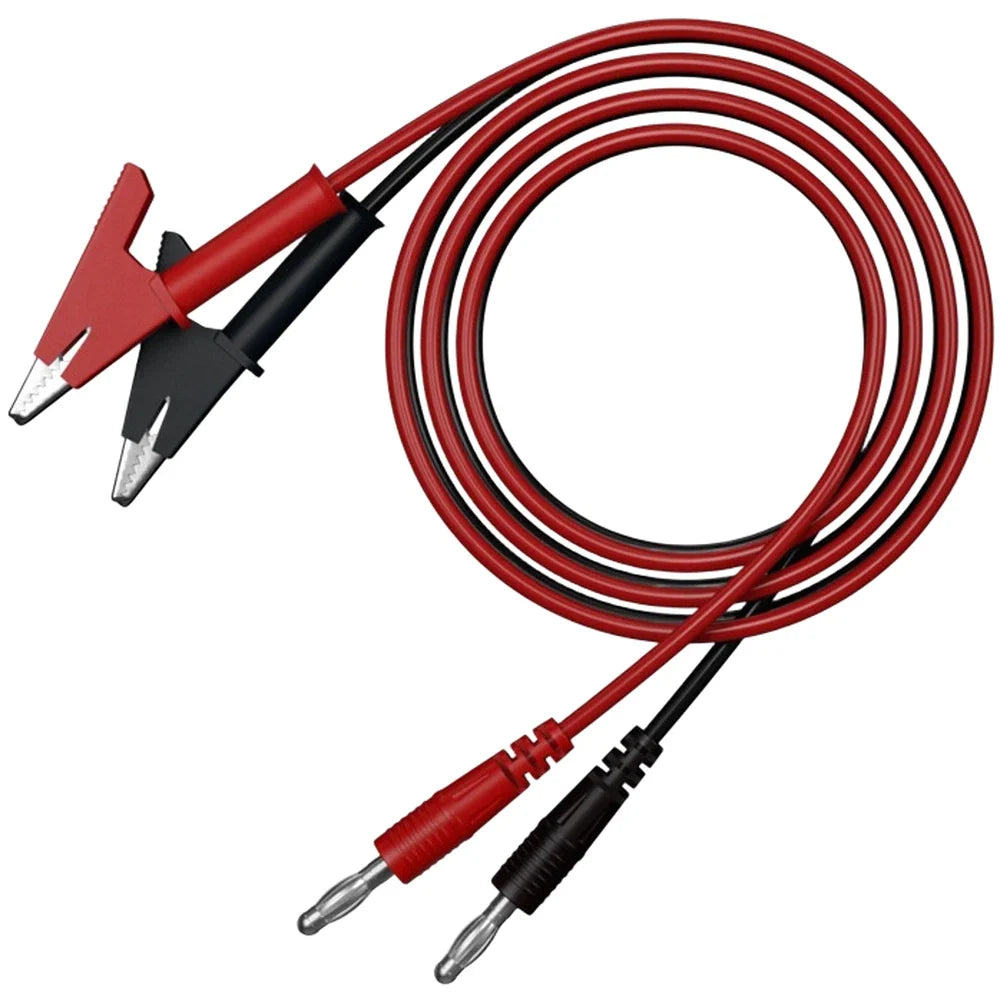 4mm Banana to Crocodile Clip Test Cable for Lab Use (15A)