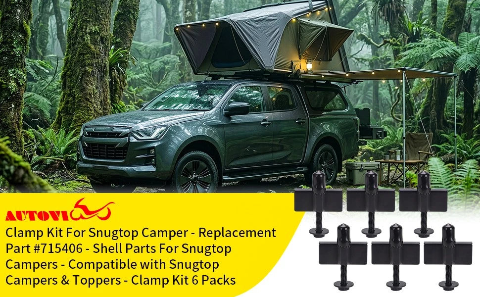 6 Pack Clamp Kit for Snugtop Campers & Toppers (715406)