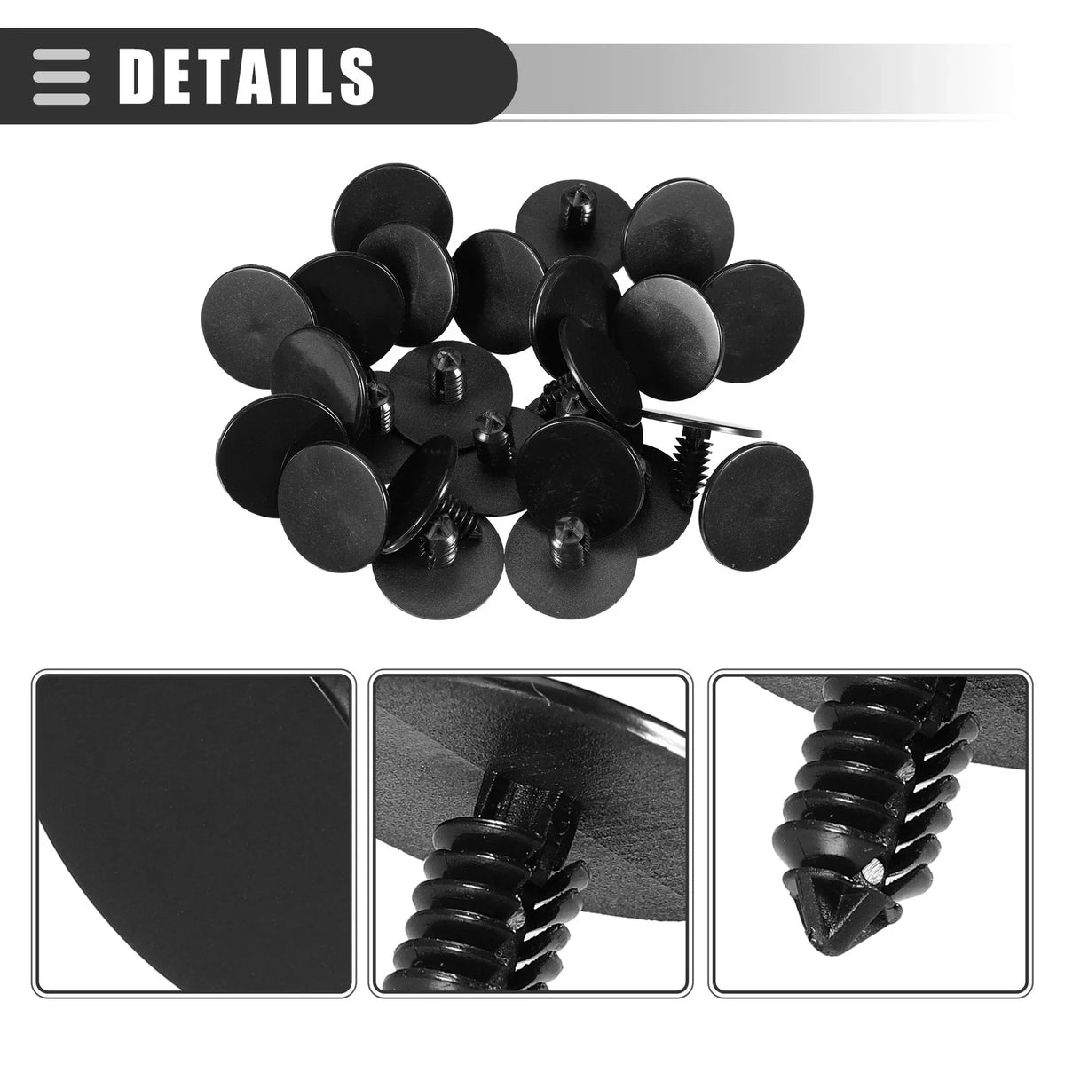 25 Pcs Headliner Hood Insulator Retainer Push Pin Clip for Dodge
