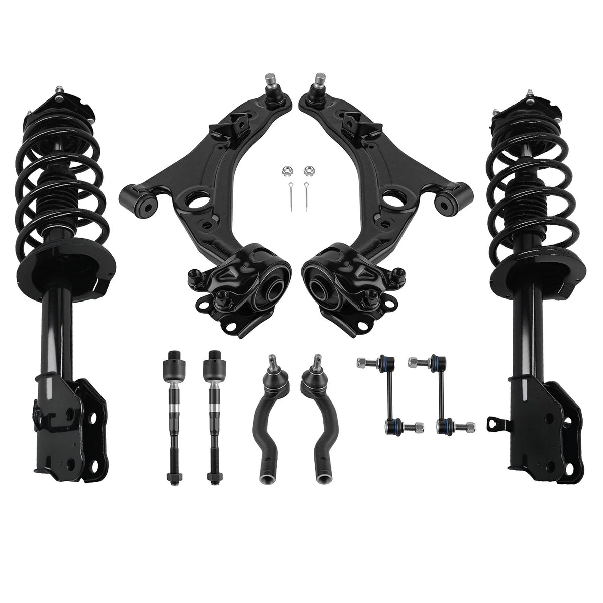 10x Front Struts w/ Coil Springs Control Arms for Lincoln MKX (2011–2015)