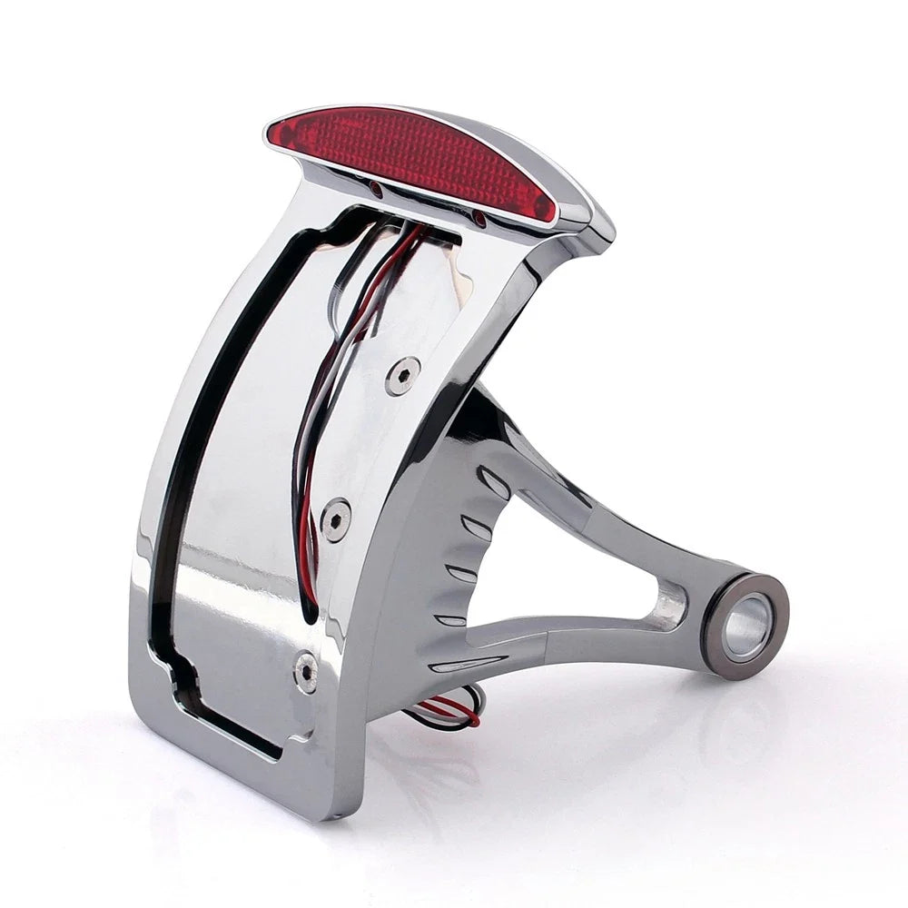 Chrome Billet License Plate Bracket for Harley (LED)