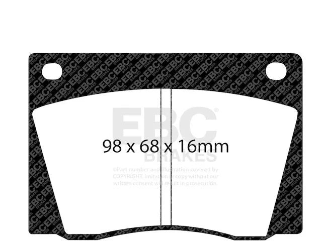 Front Brake Pad Set for Jaguar 420 (1967–1968) TK132MK