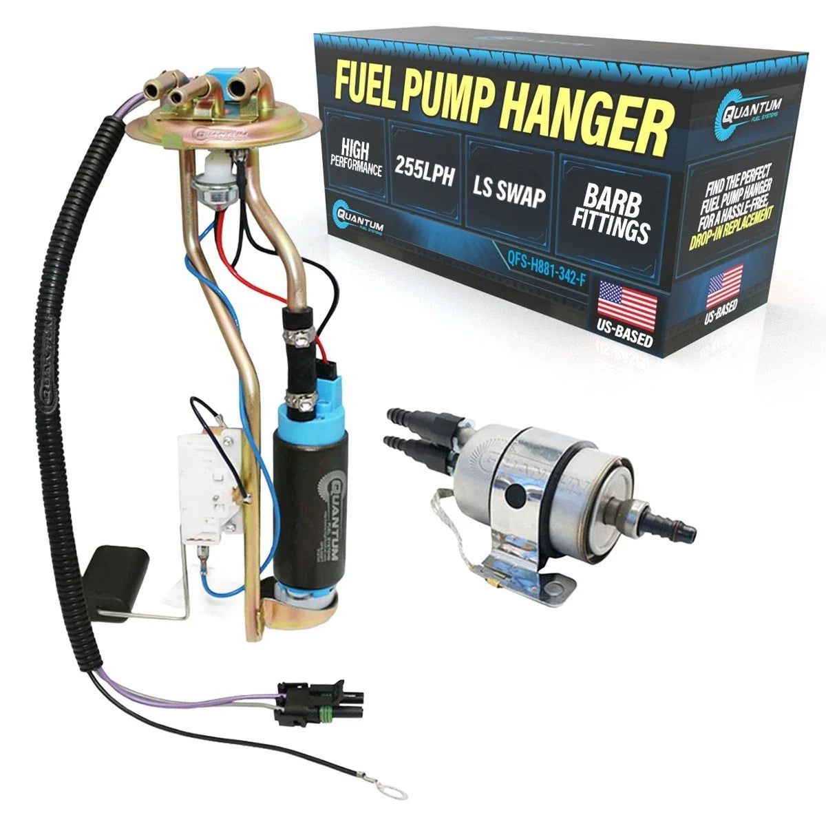 255LPH Fuel Pump Hanger with Send & Filter for Chevy GMC Squarebody (1973–1991)