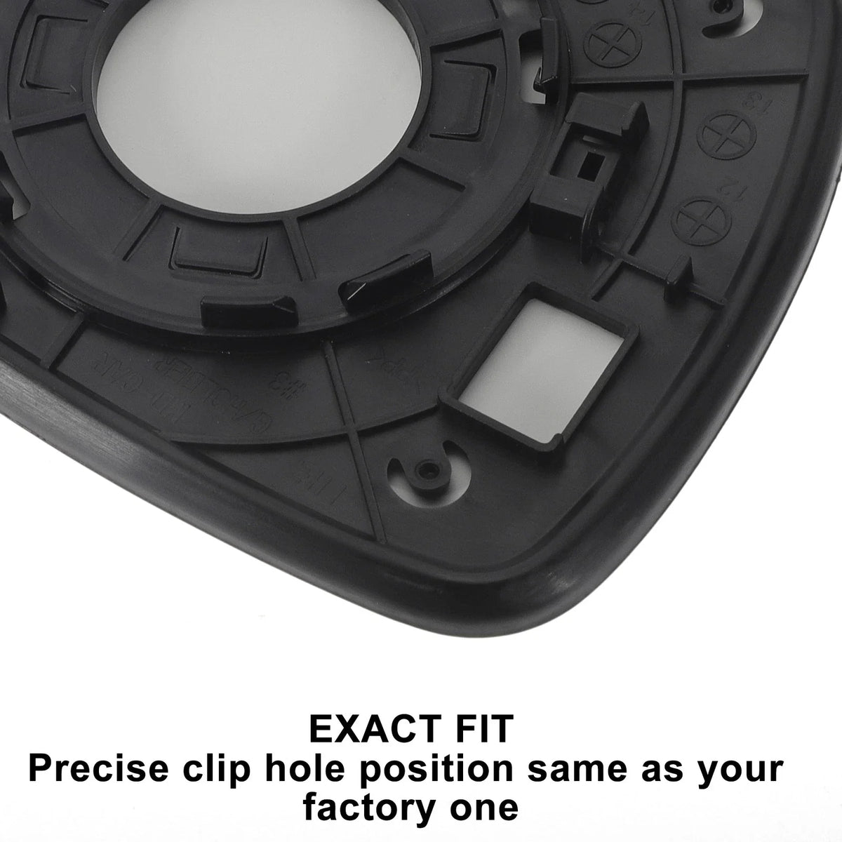 Left Side White Mirror Glass for Dacia Elantra (2011–2013)