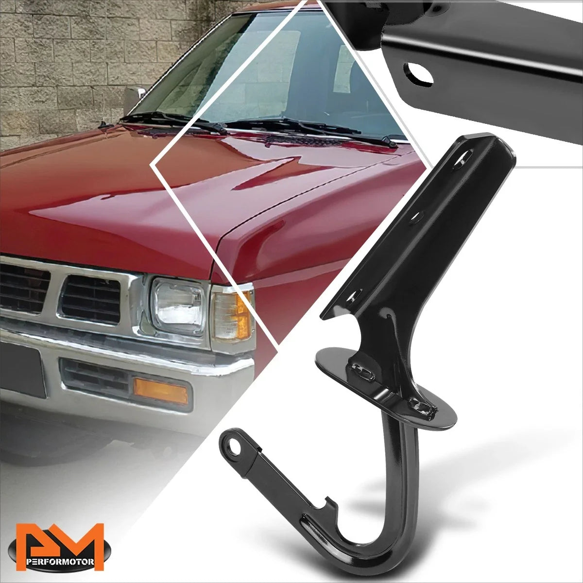Left Driver Side Steel Engine Hood Hinge for Nissan D21/Pathfinder (1986–1997)