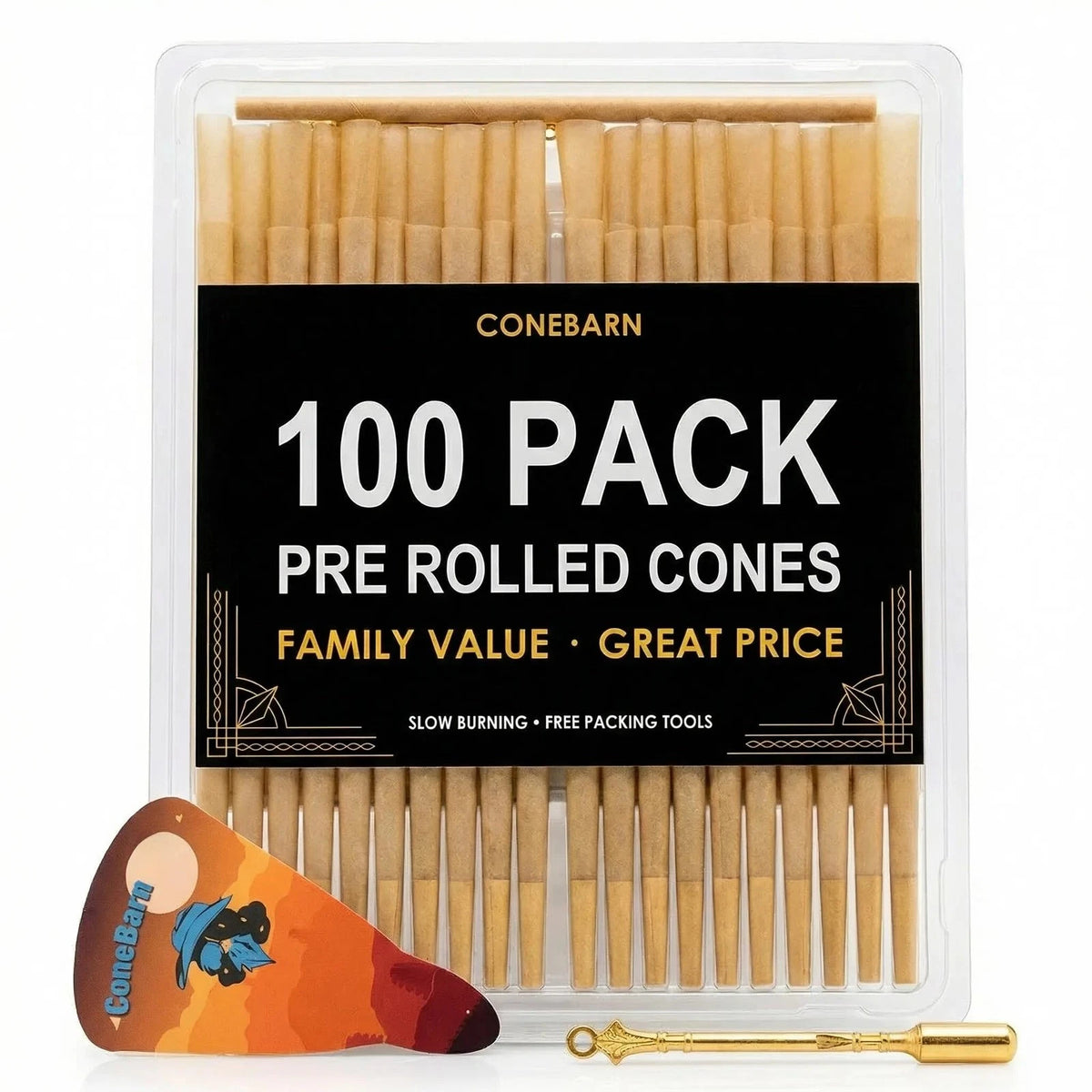 100 Pack Rolling Papers Cones Pre Rolled King Size