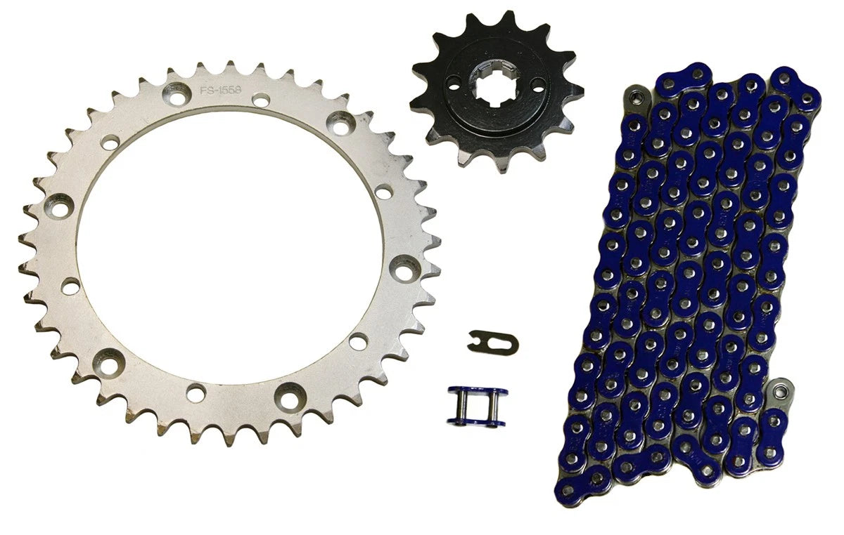 Blue 520x94 O-Ring Drive Chain & 13/41 Sprockets for Yamaha Blaster (200)