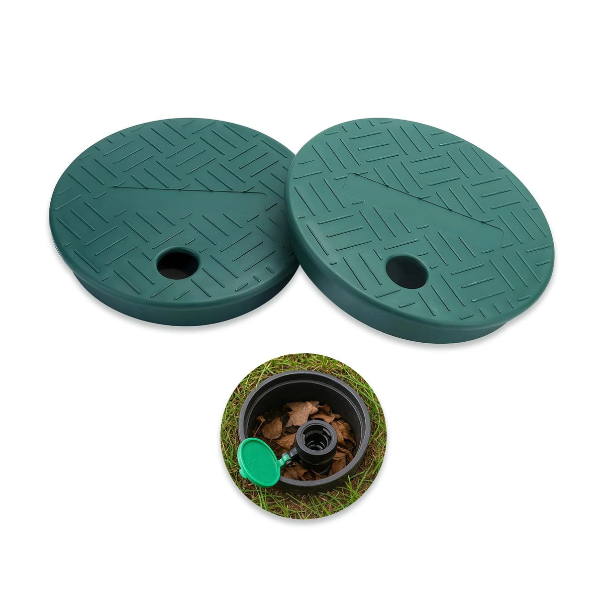2X Sprinkler Valve Cover for Irrigation (ID 5.5" OD 6")