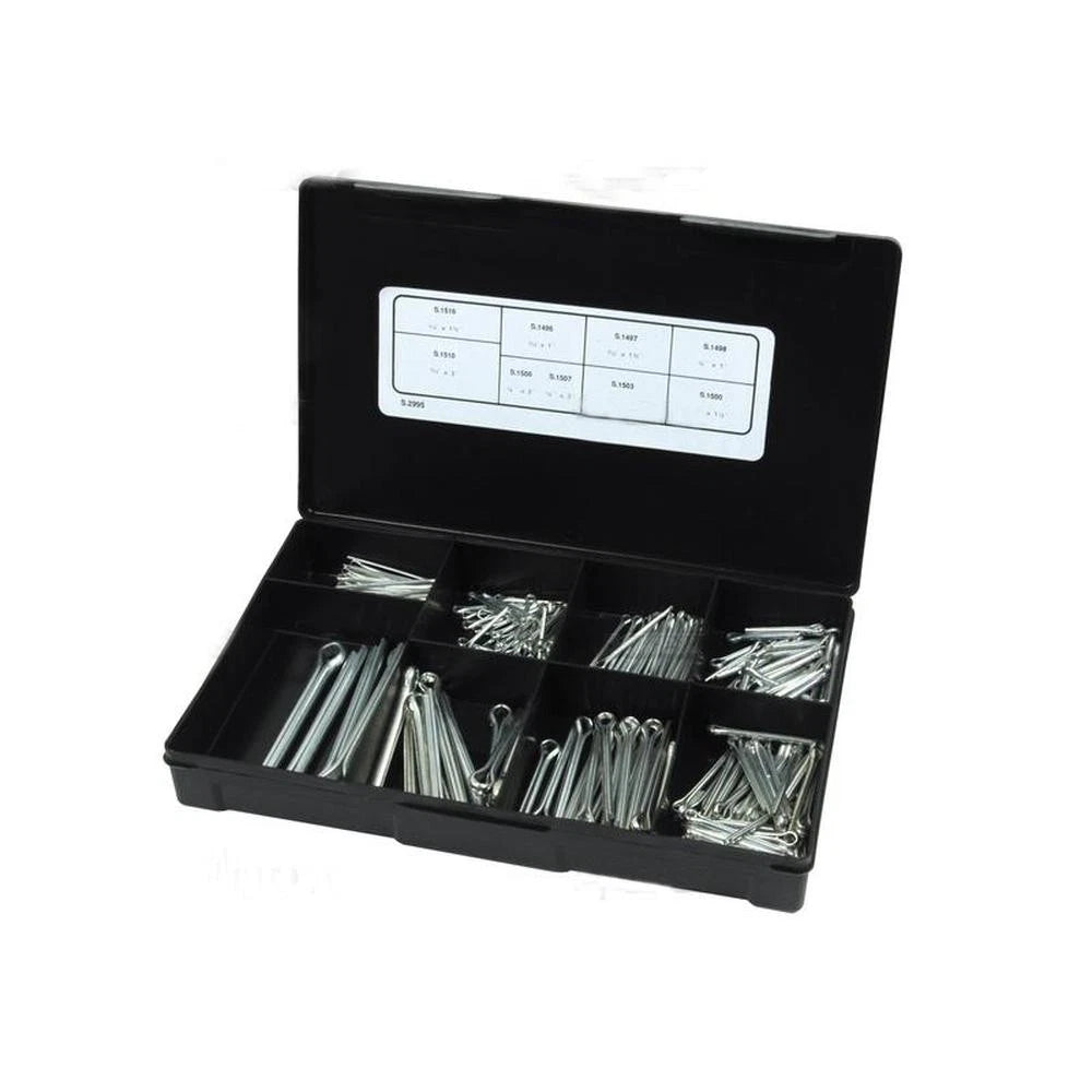 Cotter Pin Set of 290 pcs. for Various Applications (2 - 8 x 40 - 75mm)