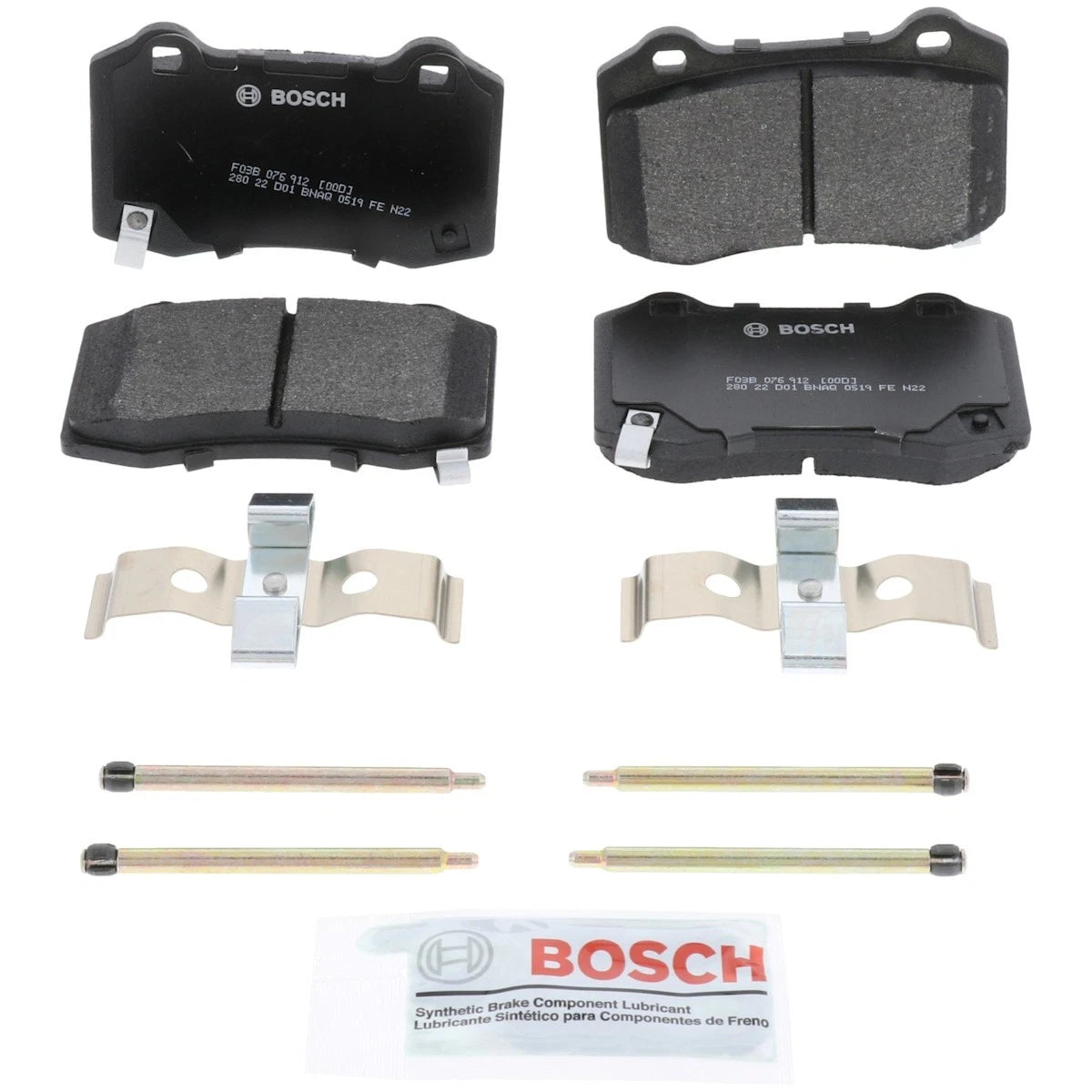 2X Bosch Brake Pad Sets BP1053 for Chevy Camaro (2007–2019)