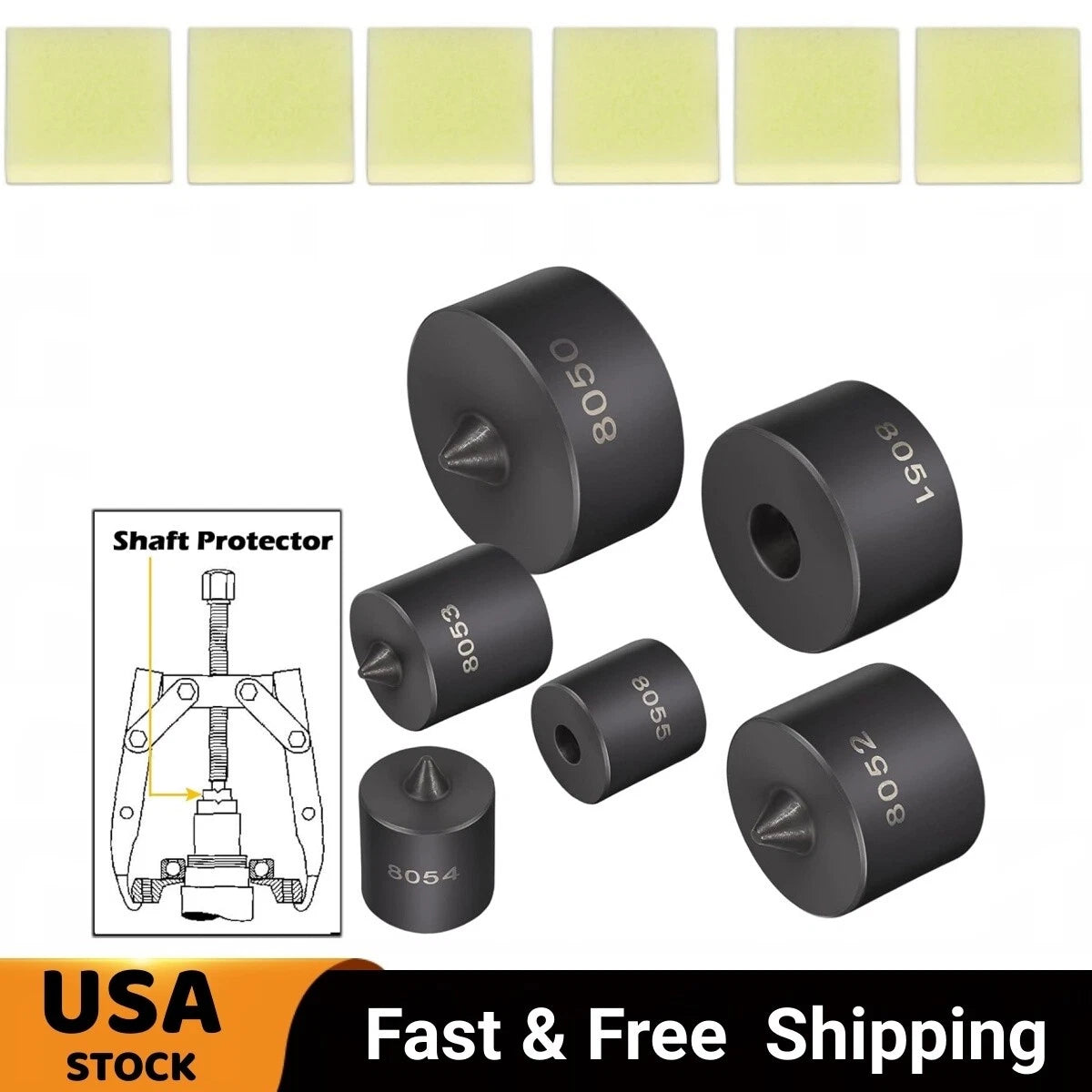 Shaft Protector Set of 2 for Grip-O-Matic Pullers 8056