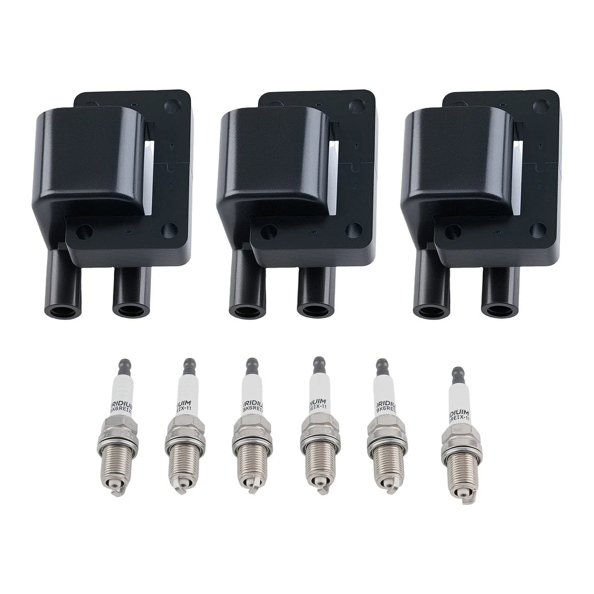 3pcs Ignition Coil + 6x Spark Plug for Mitsubishi Montero (1995–1996) MD184230
