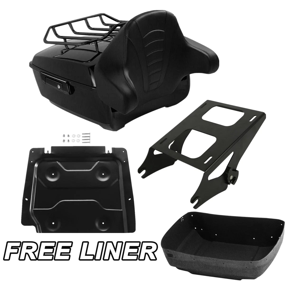 Trunk Pad Plate Mount Rack for Harley Street Road Glide (2014–2025)